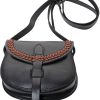 Pakistan Medieval Shoulder Bag Black Leather