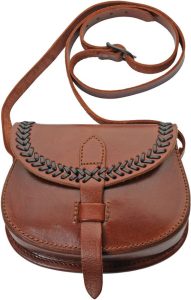 Pakistan Medieval Shoulder Bag Brown Leather