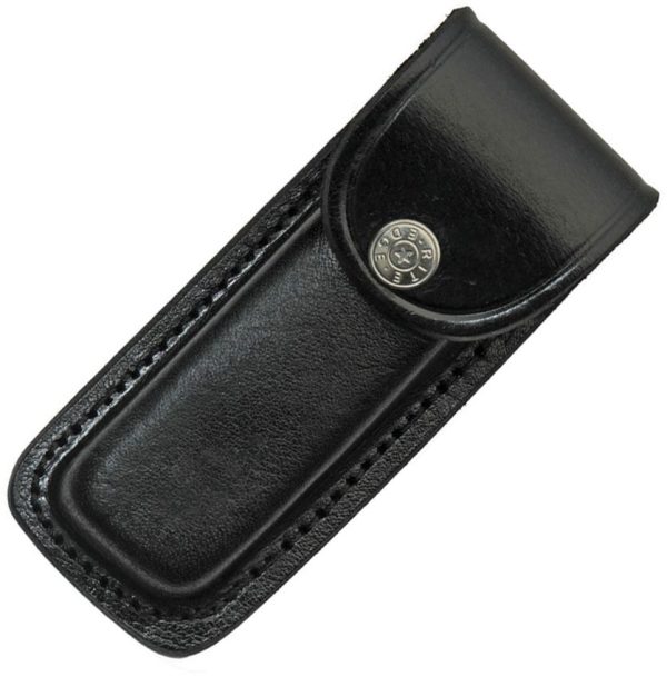 PA6609BK.jpg Sheaths Black Leather Folding Knife Sheath 5 inches