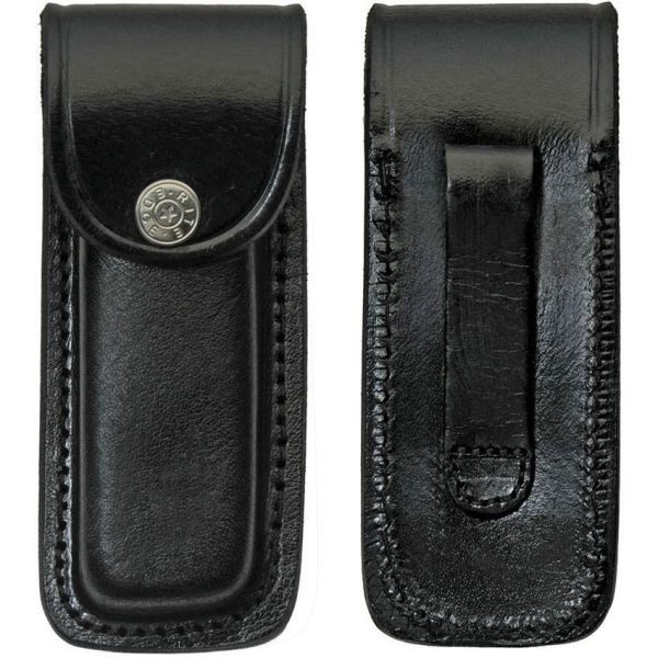 PA6609BK_add_01.jpg Sheaths Black Leather Folding Knife Sheath 5 inches