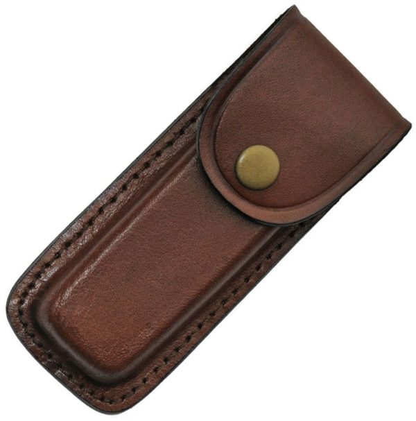 Sheaths Brown Leather Folding Knife Sheath 5 inches