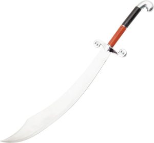 Pakistan Scimitar Fixed Blade Knife 26.5" Stainless Steel Wood