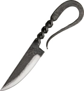 Rite Edge Medieval Twist Feasting Knife - Blackened Steel