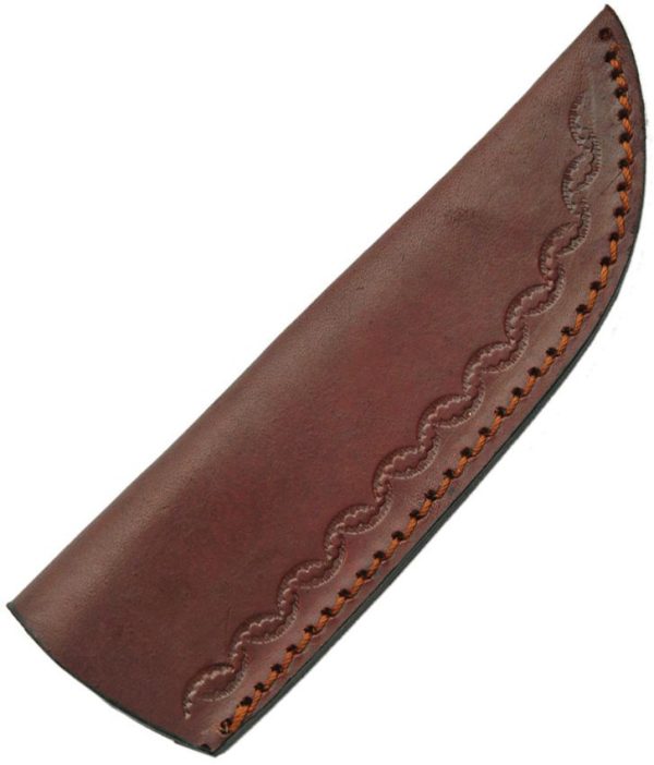 Pakistan Upsweep Patch Knife - Brown Burlwood