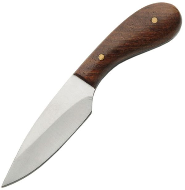Pakistan Drop Point Patch Knife - Brown Burlwood