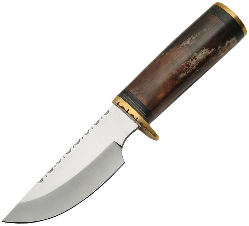 Rite Edge Bone Handle Skinner Fixed Blade Knife 4.13" Blade w/ Sheath