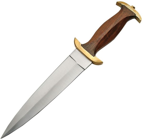 PA8009.jpg Rite Edge Dagger Fixed Blade - Brown Wood Handle