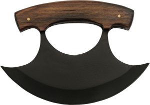 Pakistan Black Pine Ulu - Walnut Handle