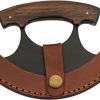 Pakistan Black Pine Ulu - Walnut Handle