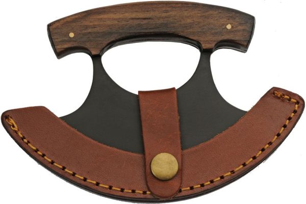 Pakistan Black Pine Ulu - Walnut Handle