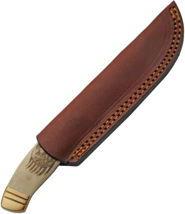 Rite Edge Eagle Fixed Blade - Bone Handle Etching