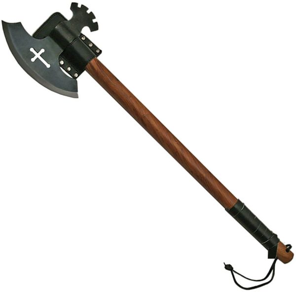 PA882445.jpg Rite Edge Zealot Axe 32" Fixed Blade Brown Wood Handle