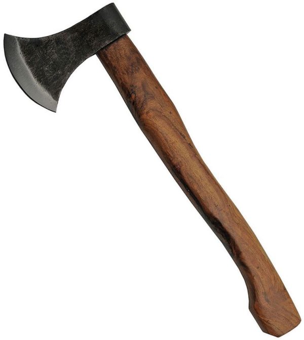 Pakistan Medieval Axe - Carbon Steel Head Brown Wood Handle