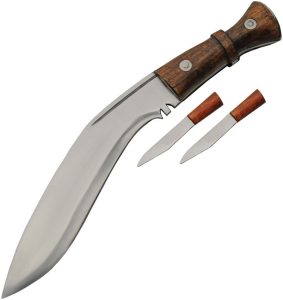 Pakistan Gurkha Service Kukri - Satin Stainless Olive Wood