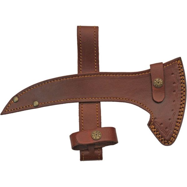 Pakistan Skull Grinder Axe Fixed Blade Stainless Steel Ash Wood