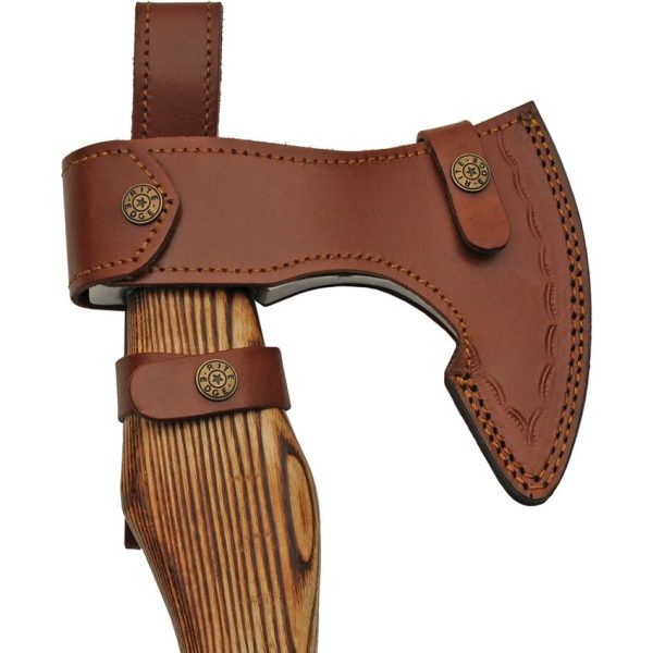 PA882453_add_03.jpg Pakistan Sailor Axe Fixed Blade Ash Wood Handle Leather Sheath