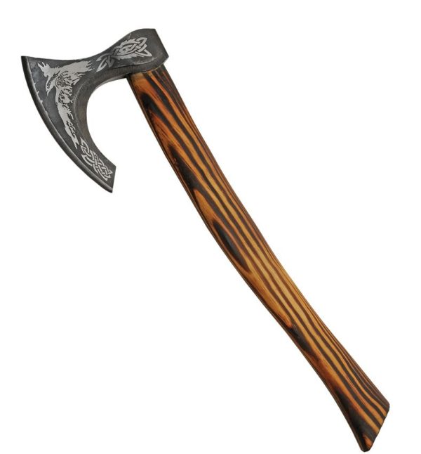 Pakistan Raven of Odin Broadaxe 23" Stainless Axe Burnt Ash