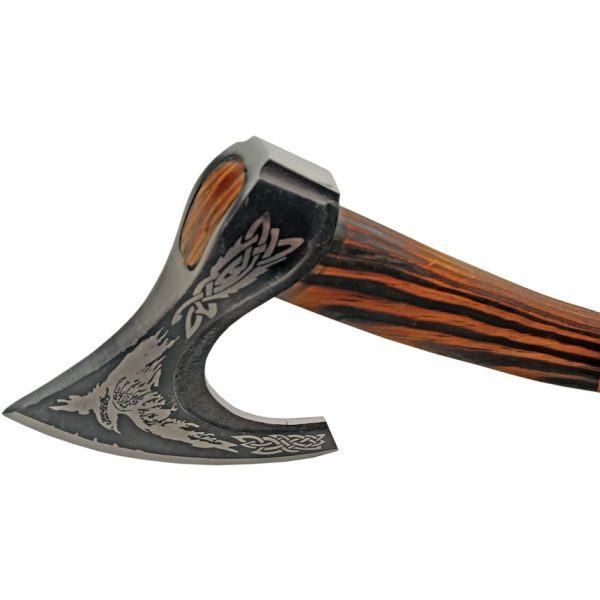 Pakistan Raven of Odin Broadaxe 23" Stainless Axe Burnt Ash