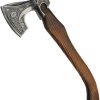 PA882457.jpg Pakistan Fallen Forest Axe Fixed Blade Ash Wood Handle Sheath