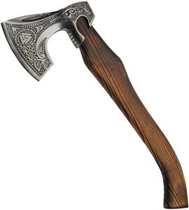 Pakistan Fallen Forest Axe Fixed Blade Ash Wood Handle Sheath