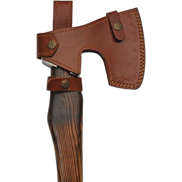 PA882457_add_03.jpg Pakistan Fallen Forest Axe Fixed Blade Ash Wood Handle Sheath