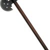 India Made Medieval Warrior Axe 11" Head Brown Wood Handle