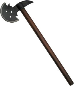 PA882474.jpg India Made Medieval Warrior Axe 11" Head Brown Wood Handle