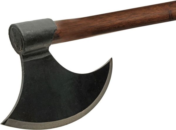PA882475_add_01.jpg India Made Medieval Bearded Axe 12" Forged Head Brown Wood