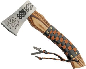 PA882490.jpg Pakistan Viking Throwing Axe 12.5" Stainless Steel Ashwood