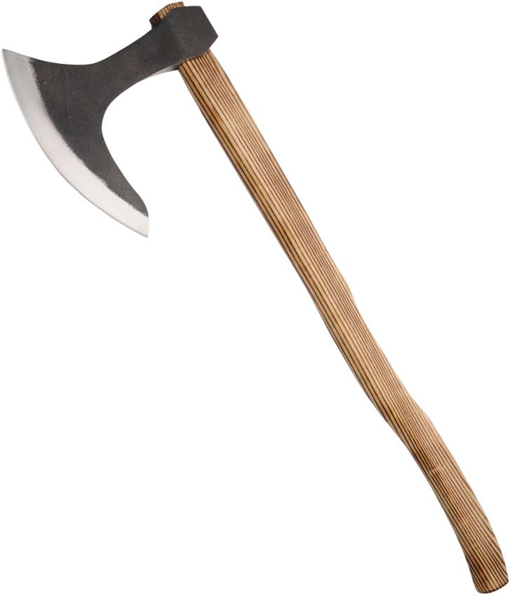 Pakistan Great Bearded Axe 10.75" Head Wood Handle w/ Sheath