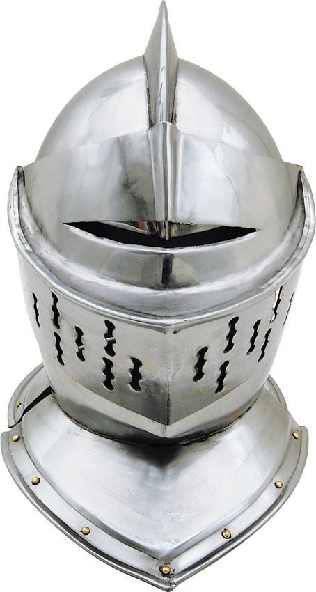 India Made European Knights 18 Gauge Steel Helmet