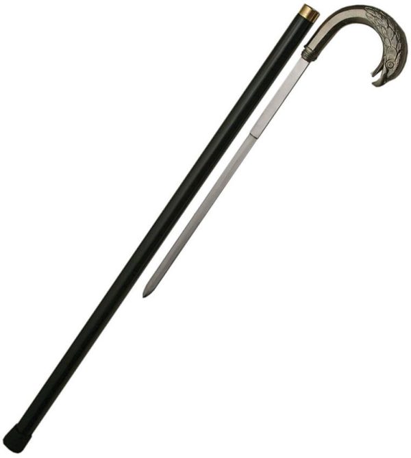PA901144.jpg Pakistan Bird Sword Cane - 34 inches Decorative