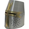 PA901150_add_01.jpg Pakistan Decorative Crusader Helmet Carbon Steel Barrel Display Stand