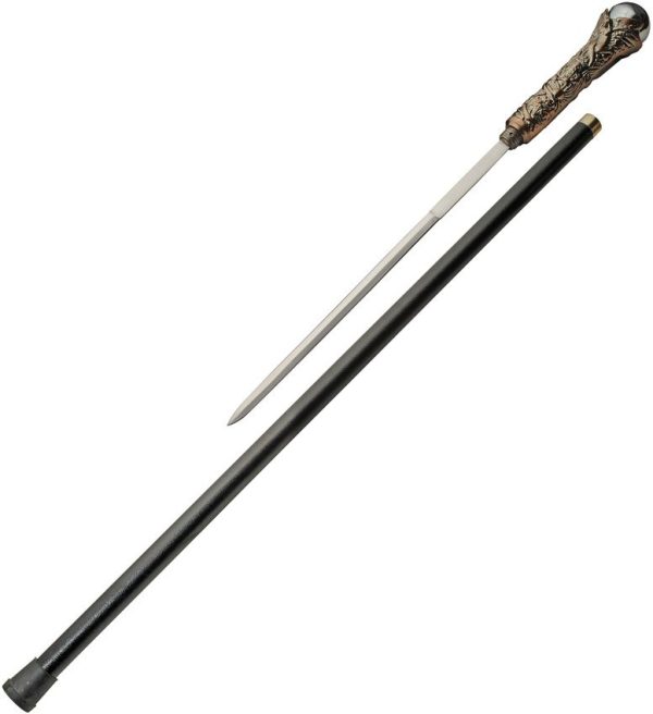 Pakistan Wizard Sword Cane - 40 inches Bronze Handle