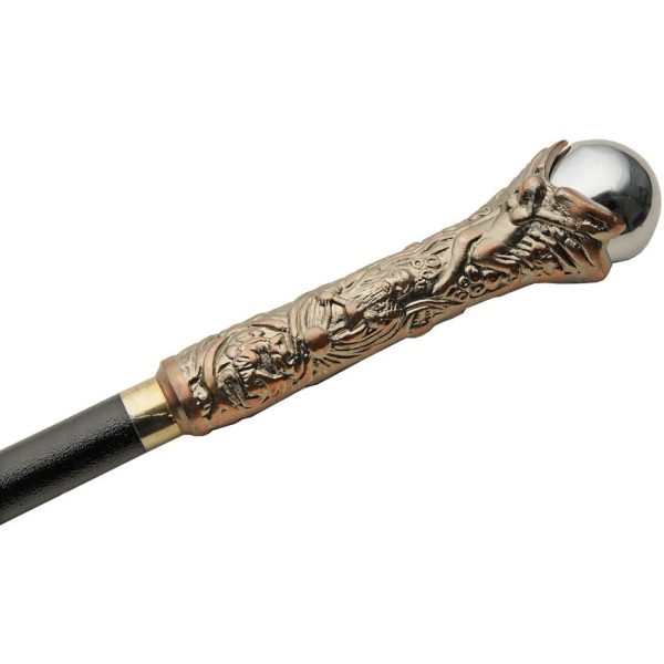 Pakistan Wizard Sword Cane - 40 inches Bronze Handle