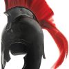 India Made Trojan Corinthian Helmet Red Horsehair Crest Wearable