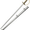 PA910948.jpg India Made Sword Brass 32" Satin Stainless Blade Fixed Blade