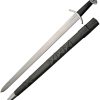India Made Black Viking Lobed Sword 32" Stainless Blade
