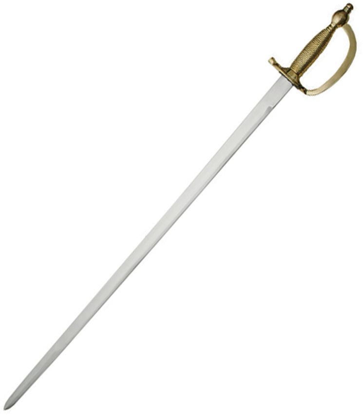 India Made 1840 NCO Sword 31" Stainless Blade Brass Handle