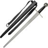 India Made Cross Guard Sword 30" Carbon Steel Fixed Blade