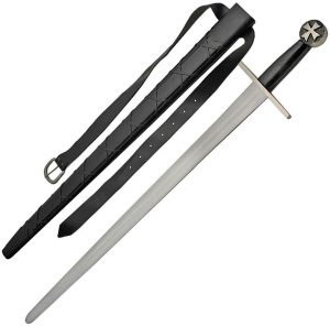India Made Cross Guard Sword 30" Carbon Steel Fixed Blade