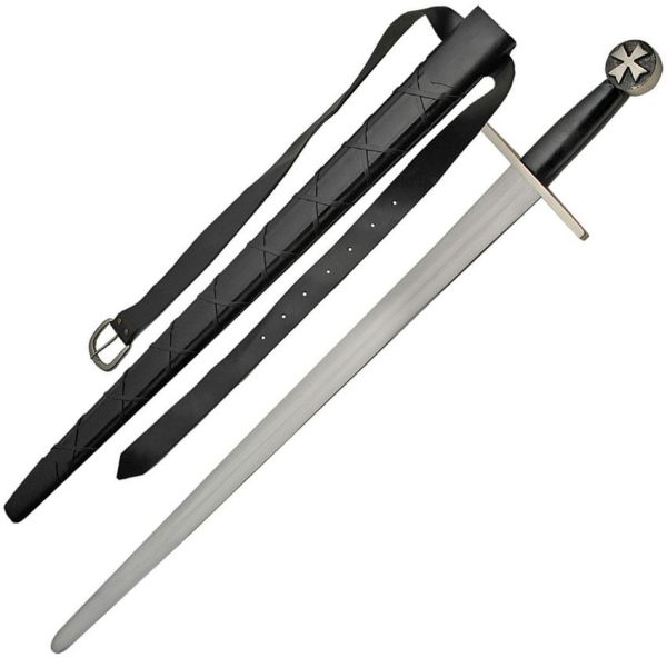 India Made Cross Guard Sword 30" Carbon Steel Fixed Blade