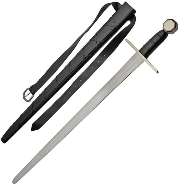 India Made Medieval Belt Sword 38" Carbon Steel Fixed Blade