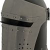 India Made Knights Crusader Helmet 18 Gauge Steel Silver