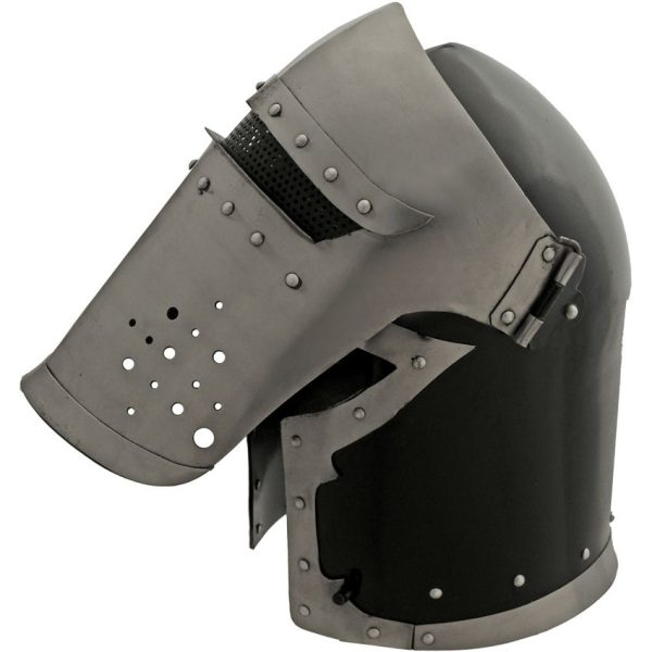 India Made Knights Crusader Helmet 18 Gauge Steel Silver