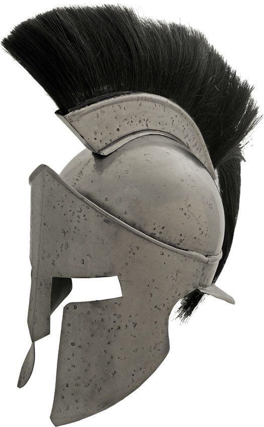 PA910994.jpg India Made Roman Helmet Carbon Steel - Black Plume