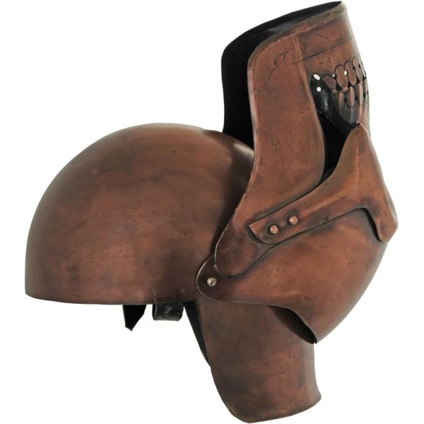 India Made Monkey Skull Helmet Flip Knife Copper Steel 11.5"