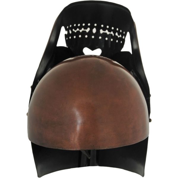 India Made Monkey Skull Helmet Flip Knife Copper Steel 11.5"