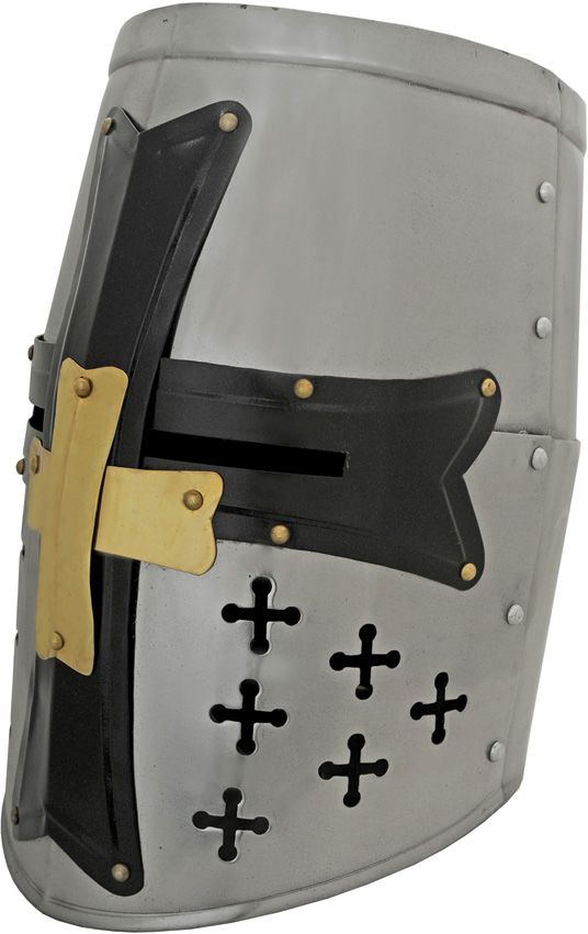 India Made Medieval Crusader Helmet 18 Gauge Steel