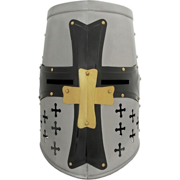India Made Medieval Crusader Helmet 18 Gauge Steel